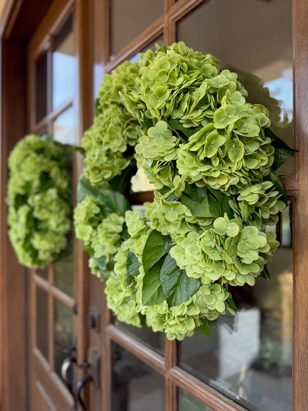 Turnberry Green Hydrangea Wreath | Spring Door Décor Accent